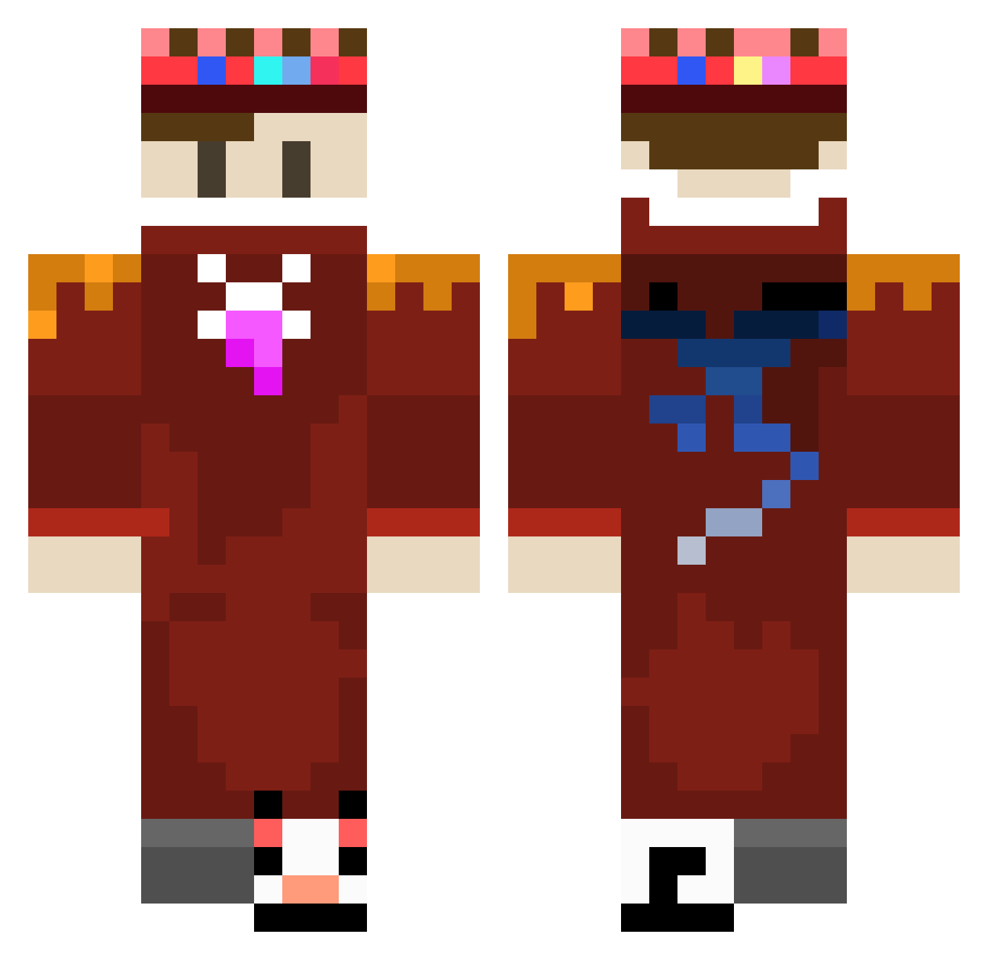 rice_luver Minecraft skin, front and back view
