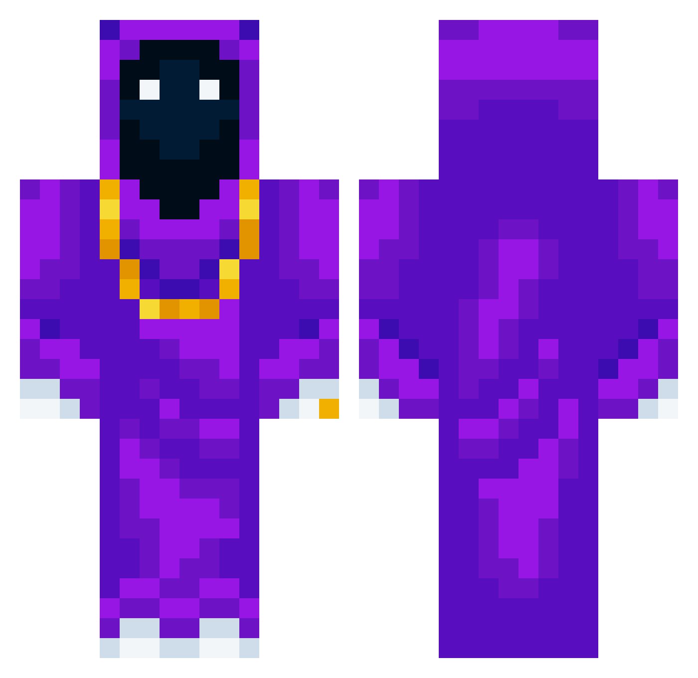 Reyes_7004 Minecraft skin, front and back view