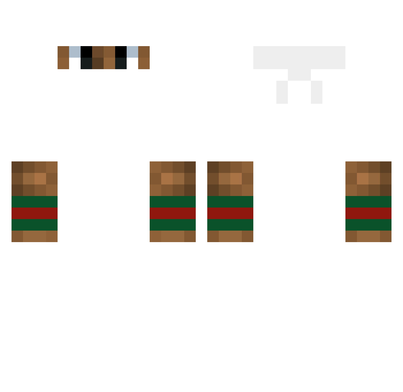 vunuv Minecraft skin, front and back view