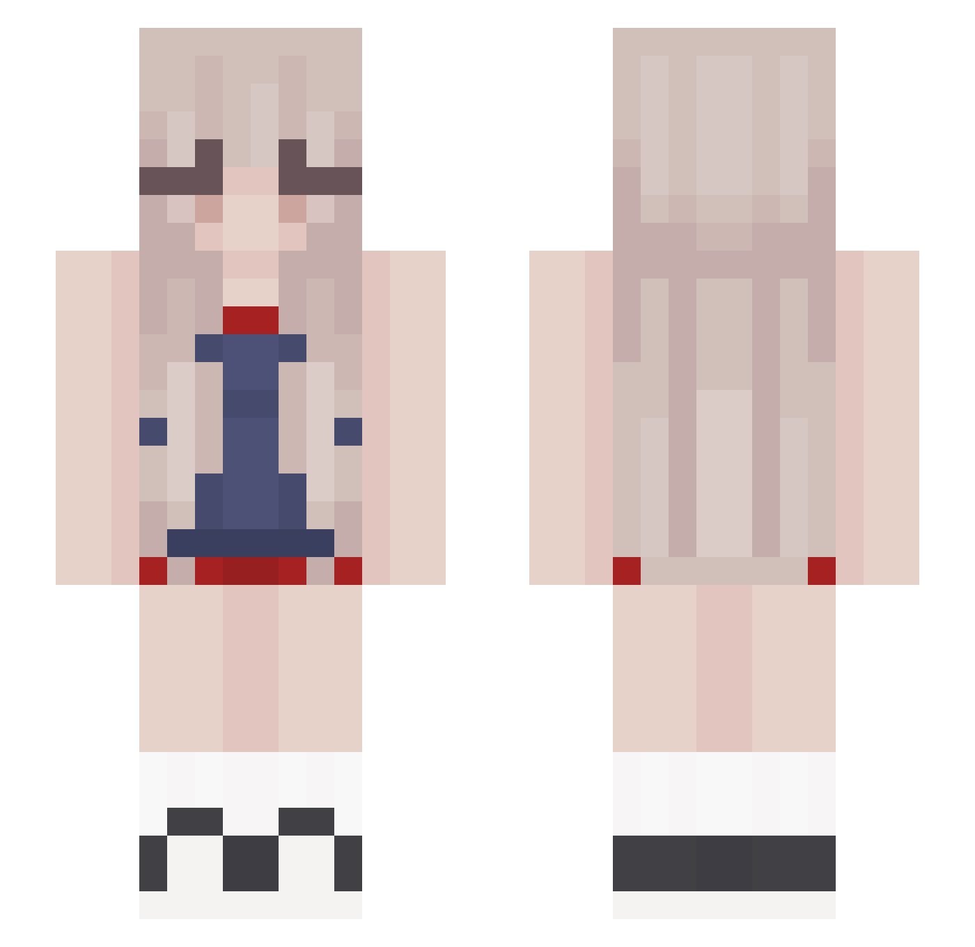 DaddyCool67 Minecraft skin, front and back view