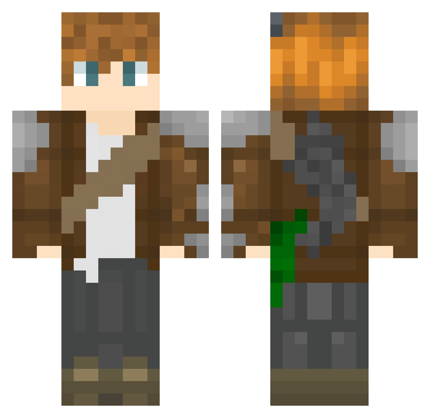 TalonStudios Minecraft skin, front and back view