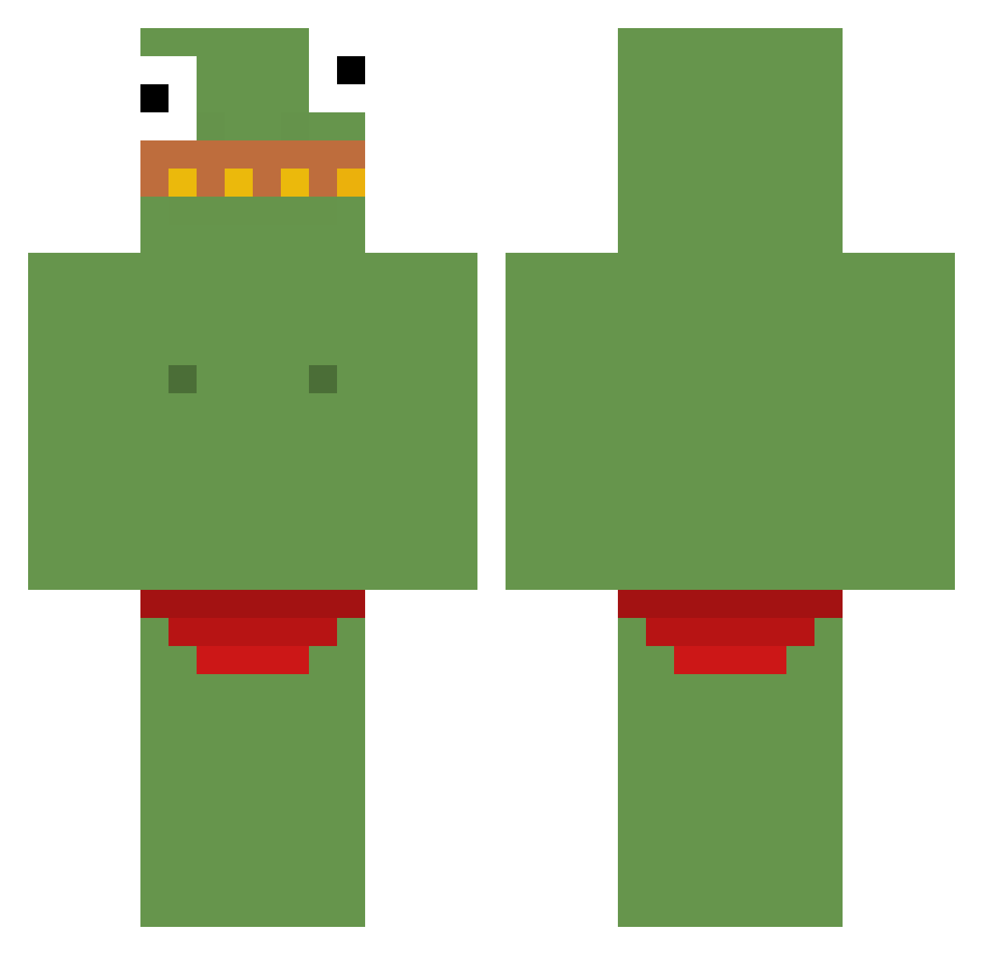 _ducker_ Minecraft skin, front and back view