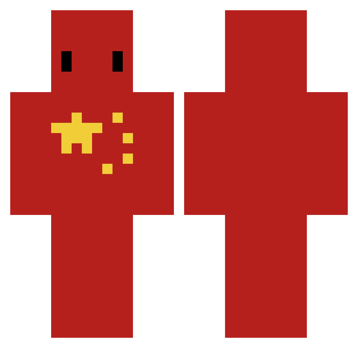 PhhatBawls2012 Minecraft skin, front and back view