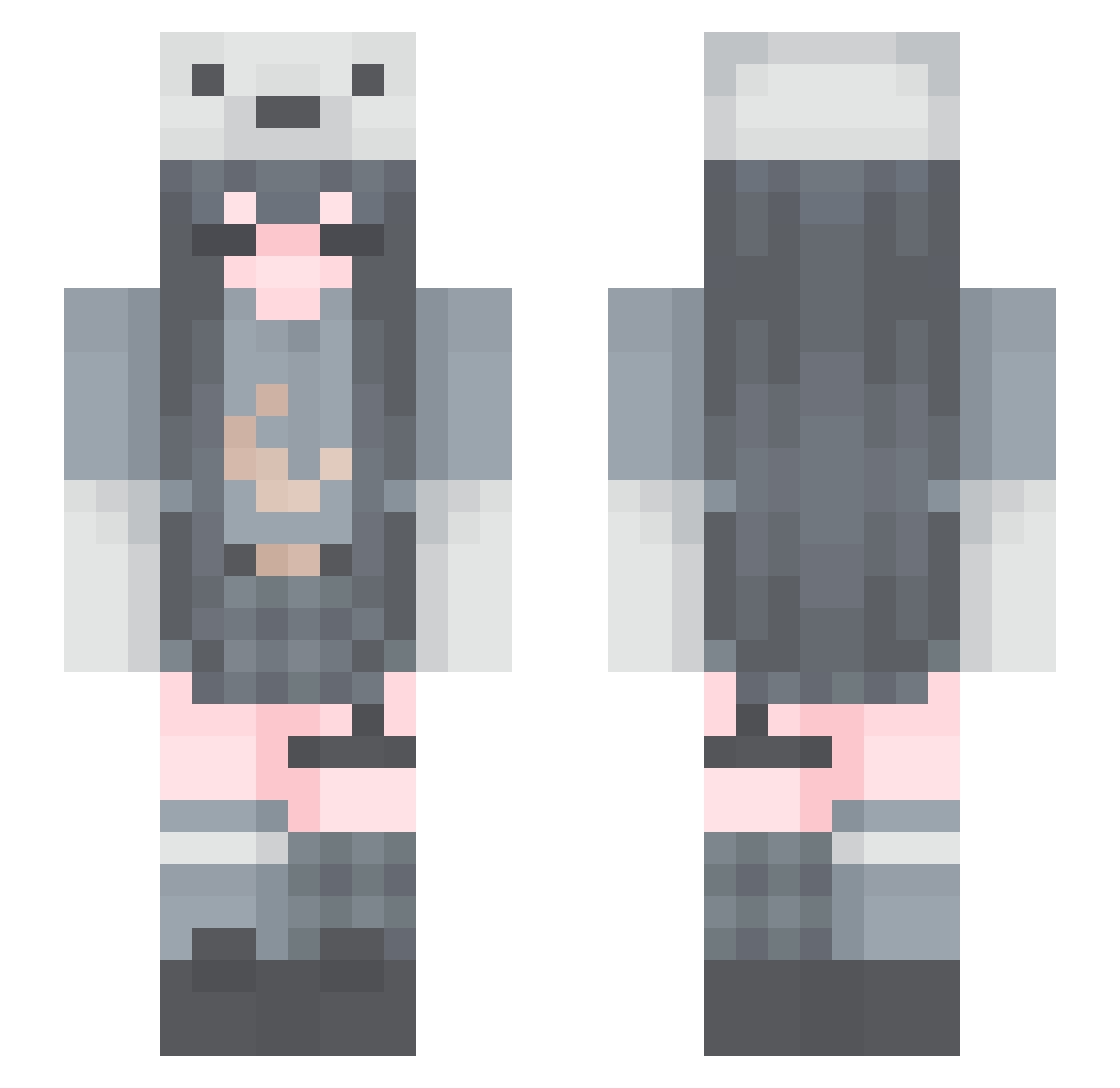 My_Hellevator Minecraft skin, front and back view