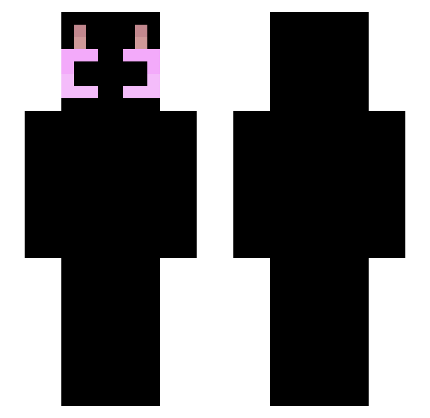 MussiXD Minecraft skin, front and back view