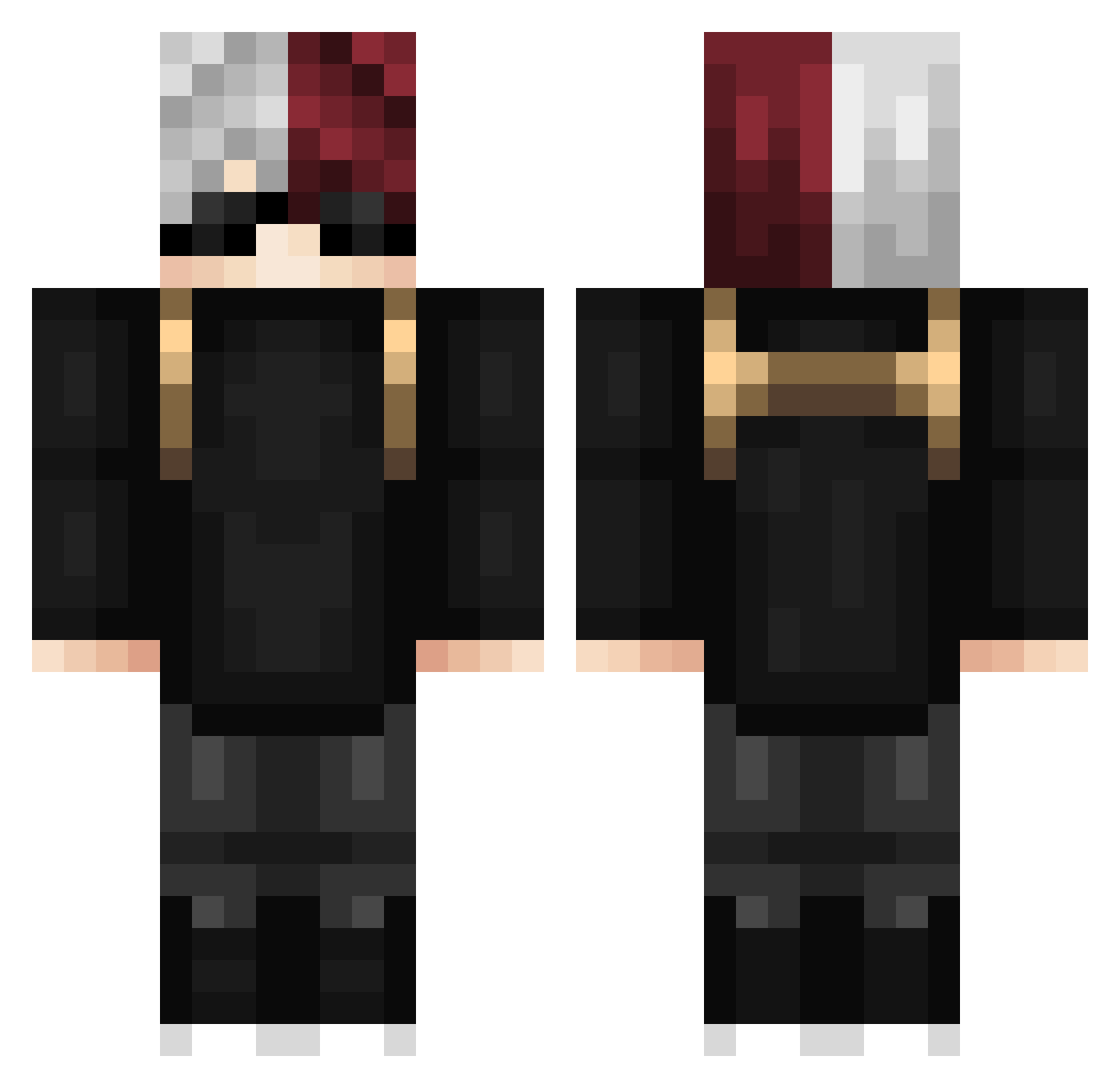 Voidz_ Minecraft skin, front and back view