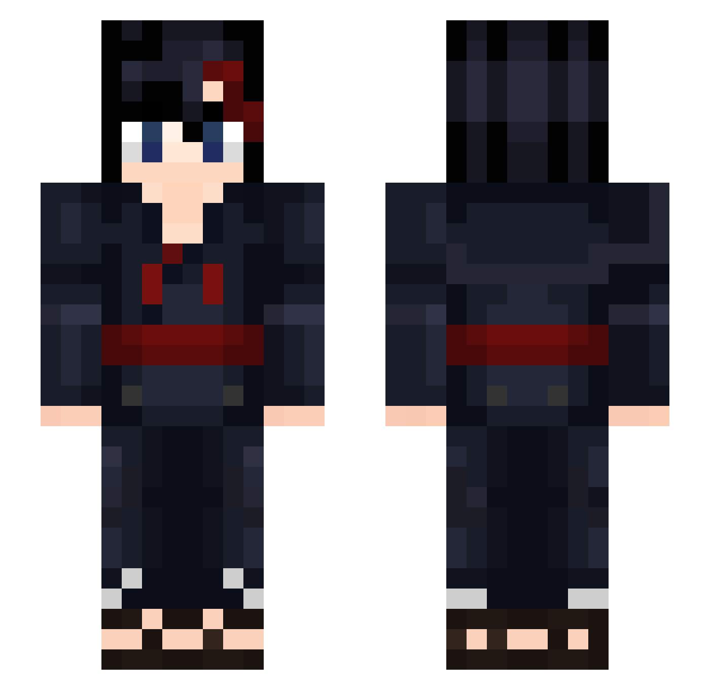 Oyusi Minecraft skin, front and back view