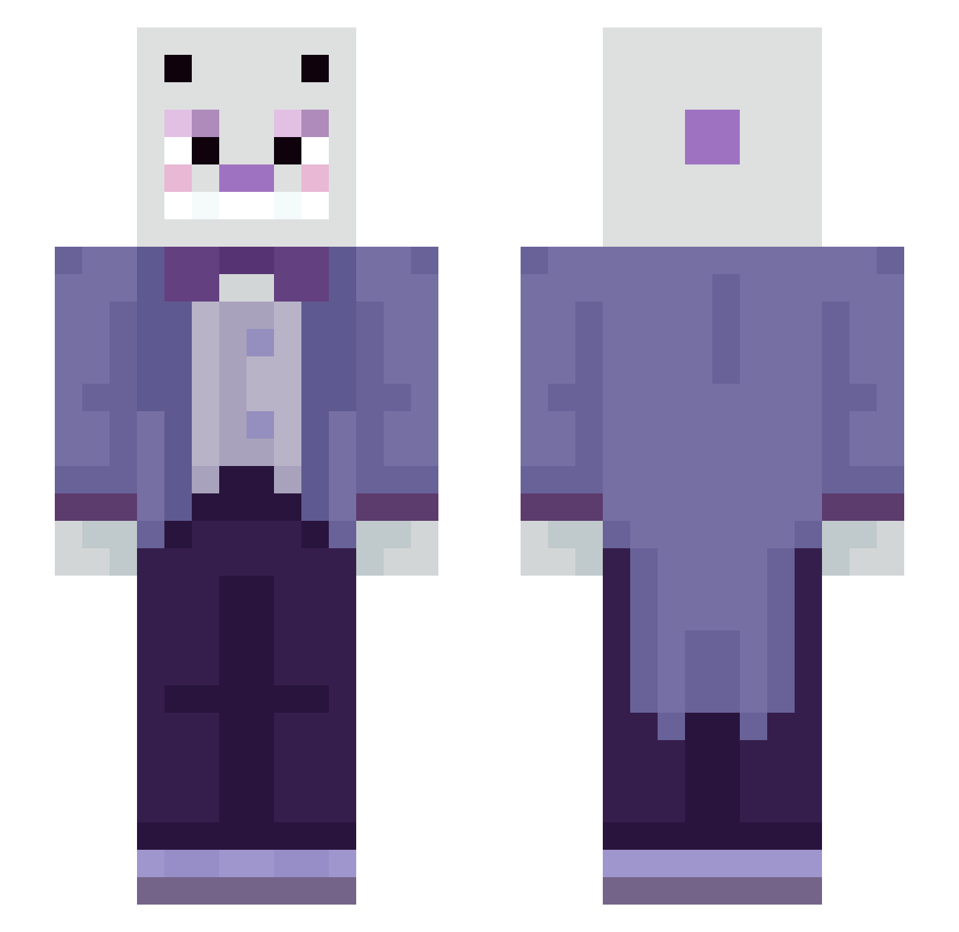 Luke_Cannon Minecraft skin, front and back view