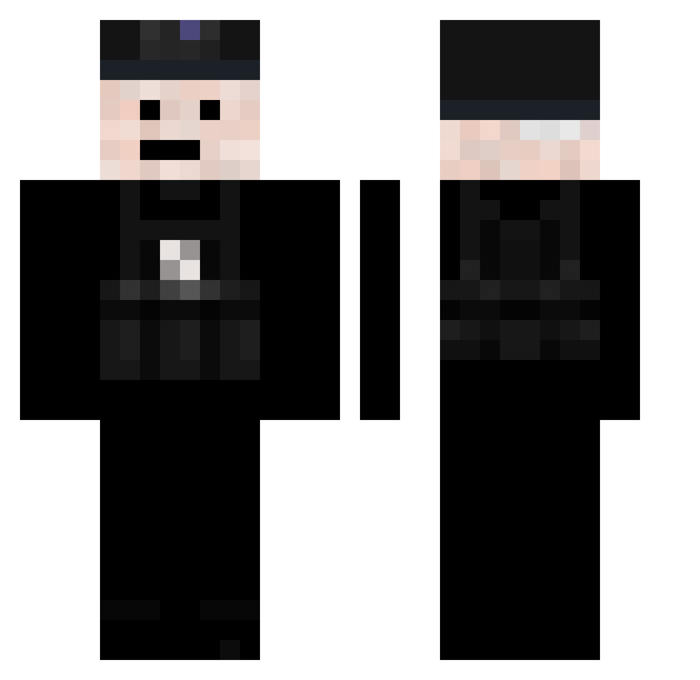 zen303 Minecraft skin, front and back view