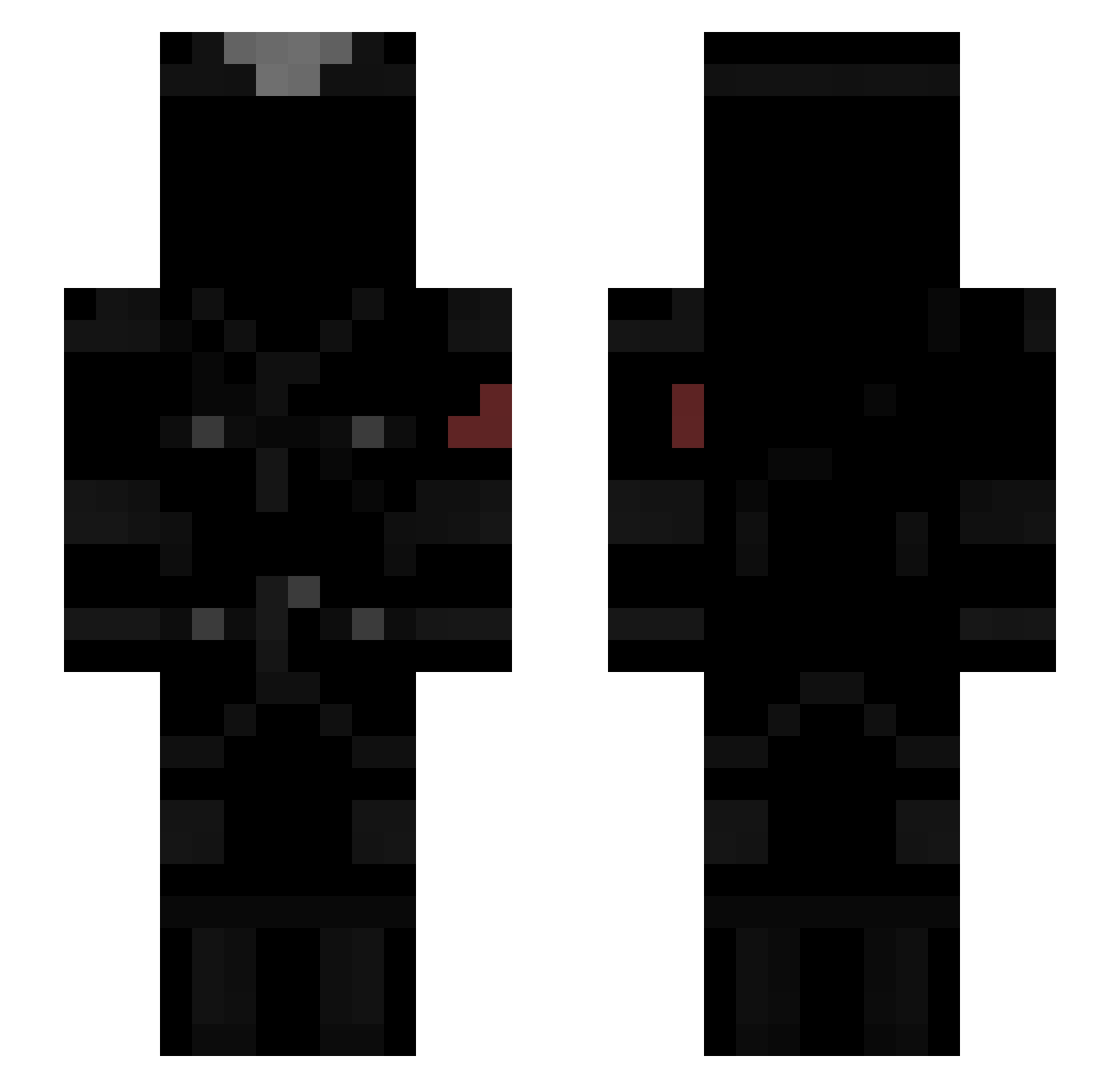 MalteIVX Minecraft skin, front and back view