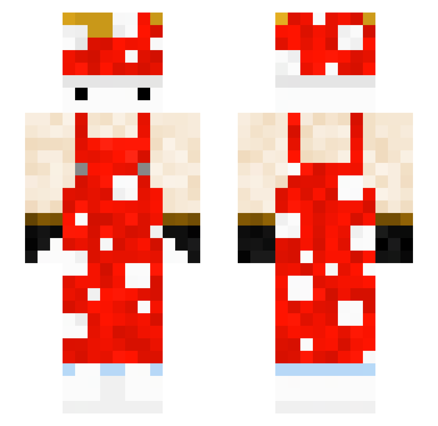 MoldyPepperMold Minecraft skin, front and back view