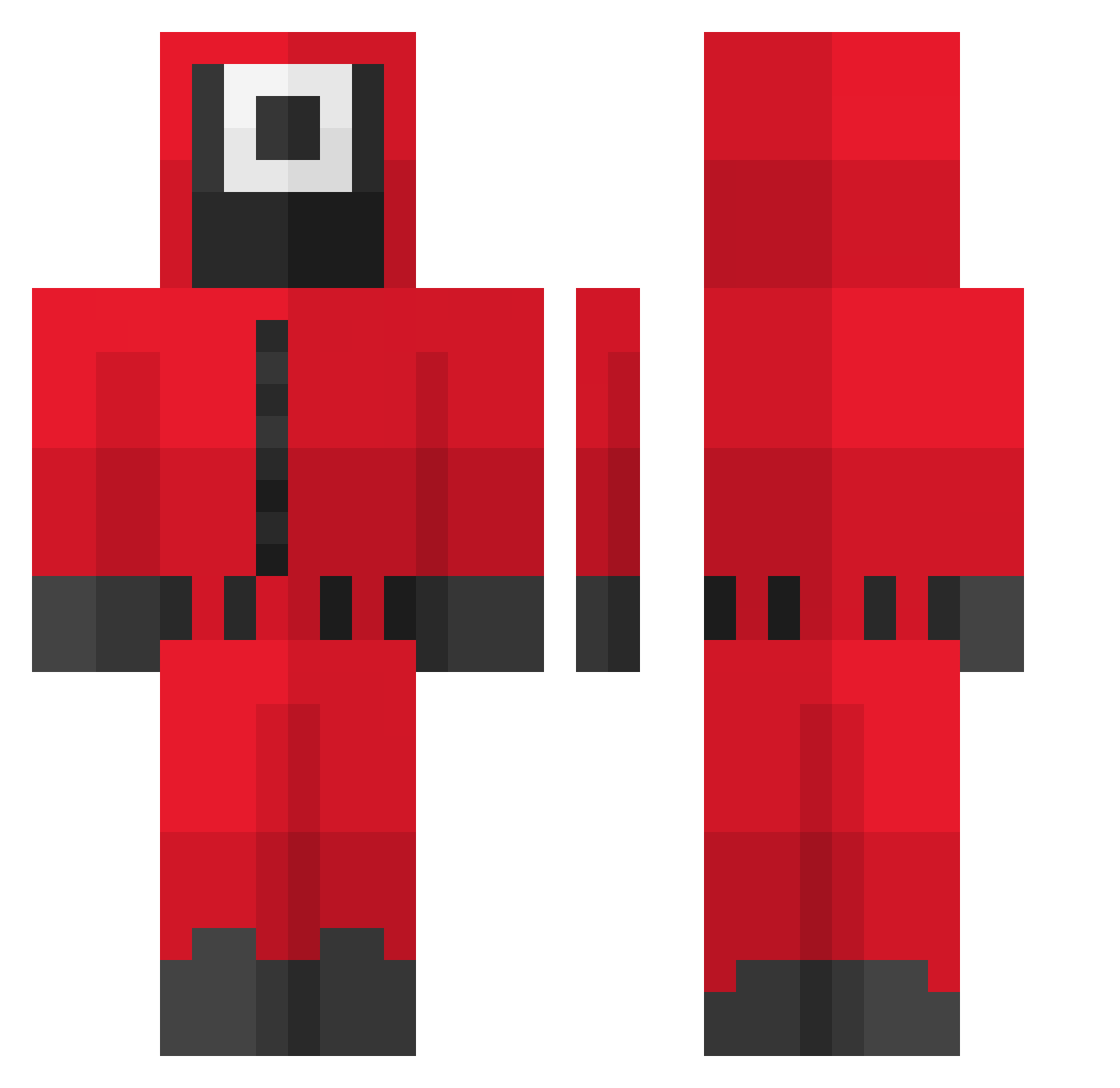 IsNothing_ Minecraft skin, front and back view
