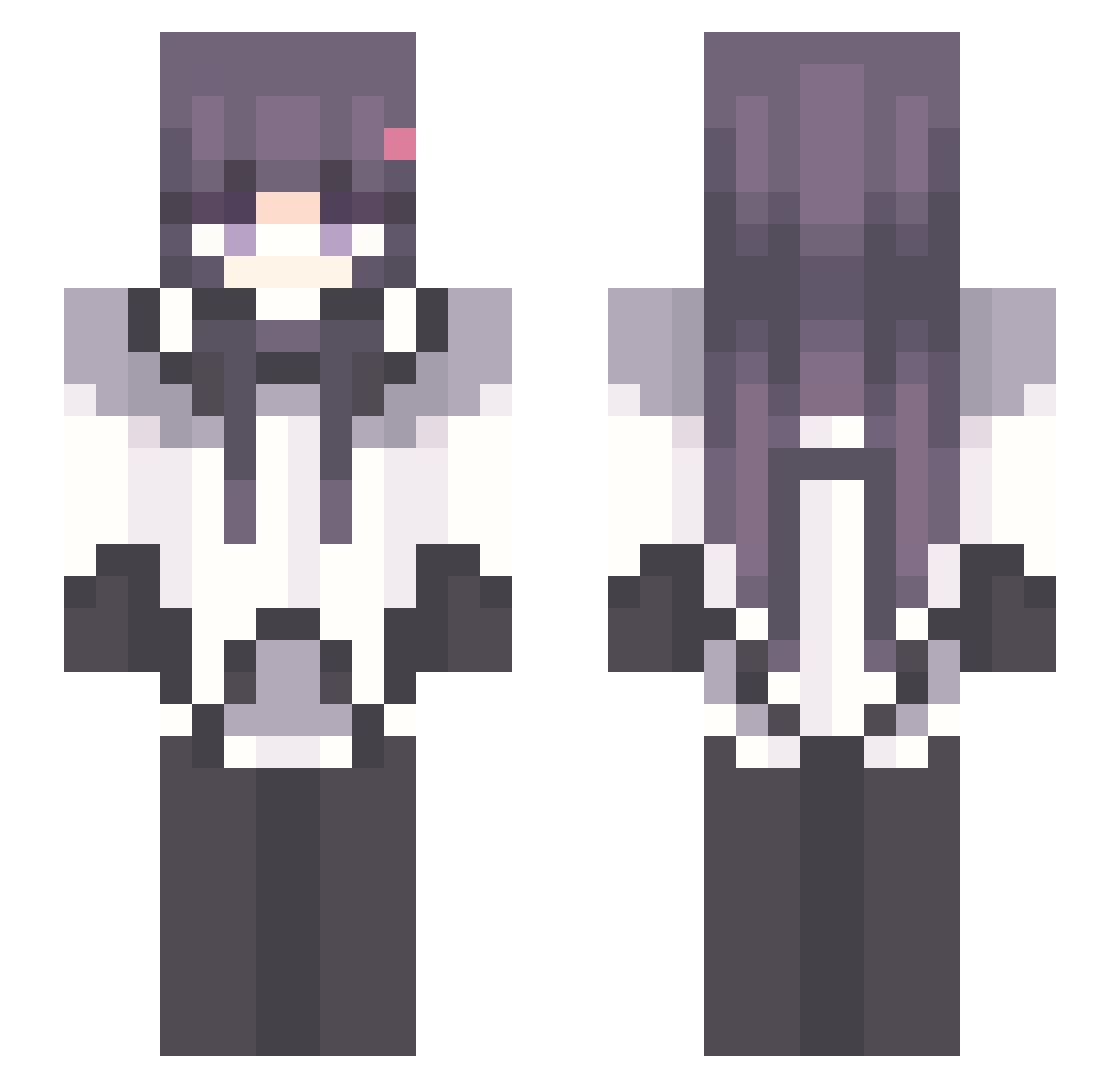 _Nanekoo_ Minecraft skin, front and back view