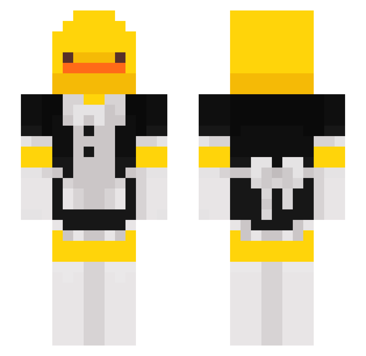 Willemmr007 Minecraft skin, front and back view