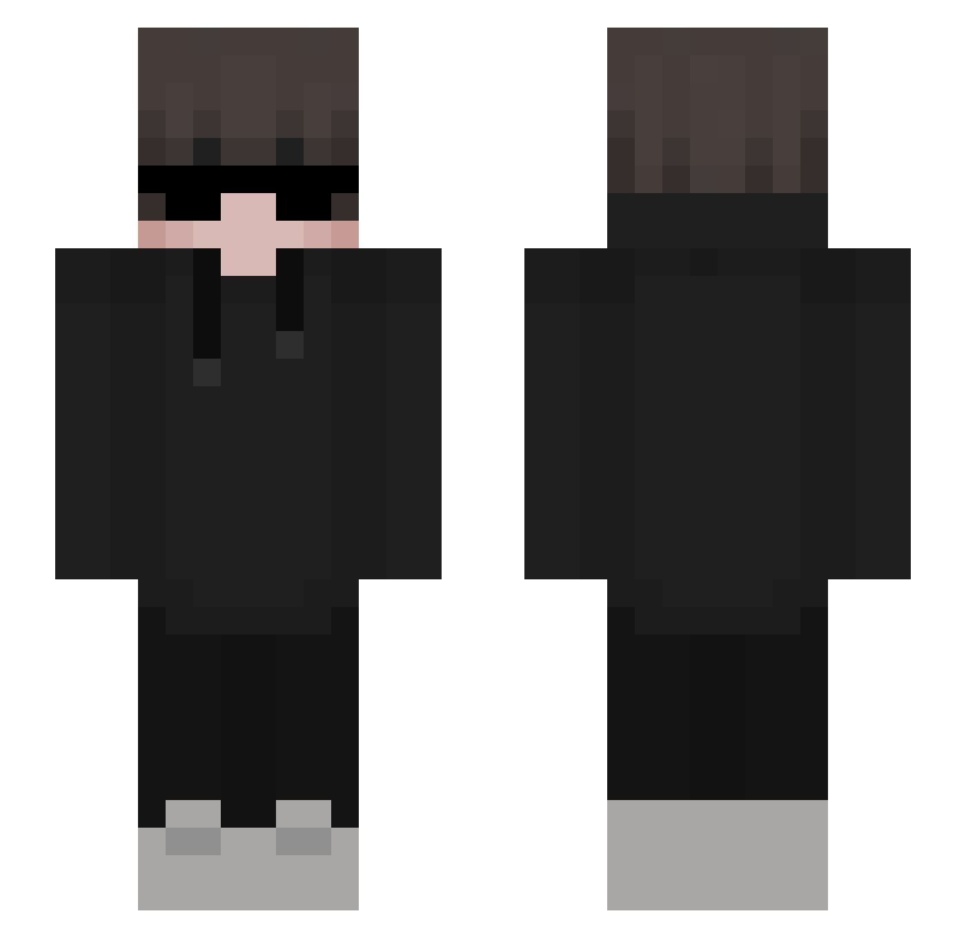 sakaumi Minecraft skin, front and back view
