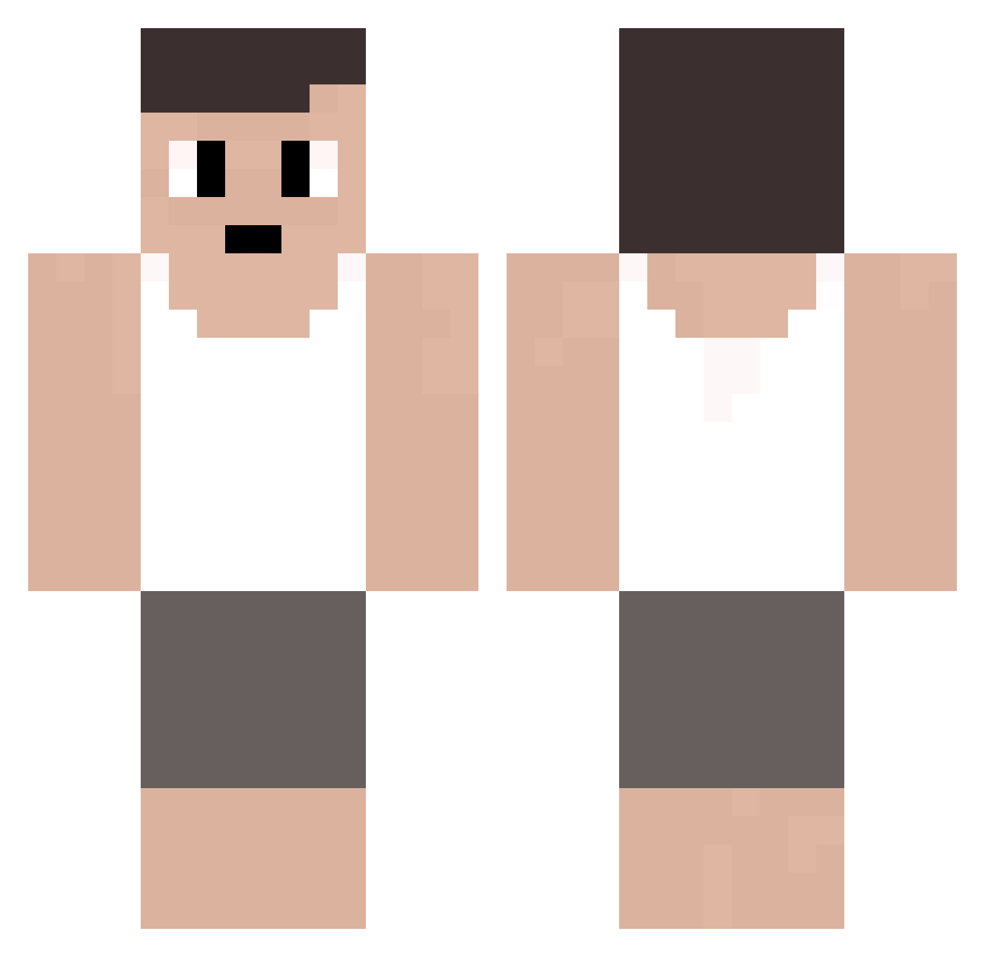 yusei12345 Minecraft skin, front and back view