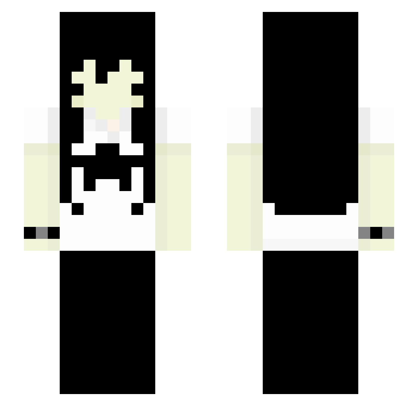 testbadname Minecraft skin, front and back view