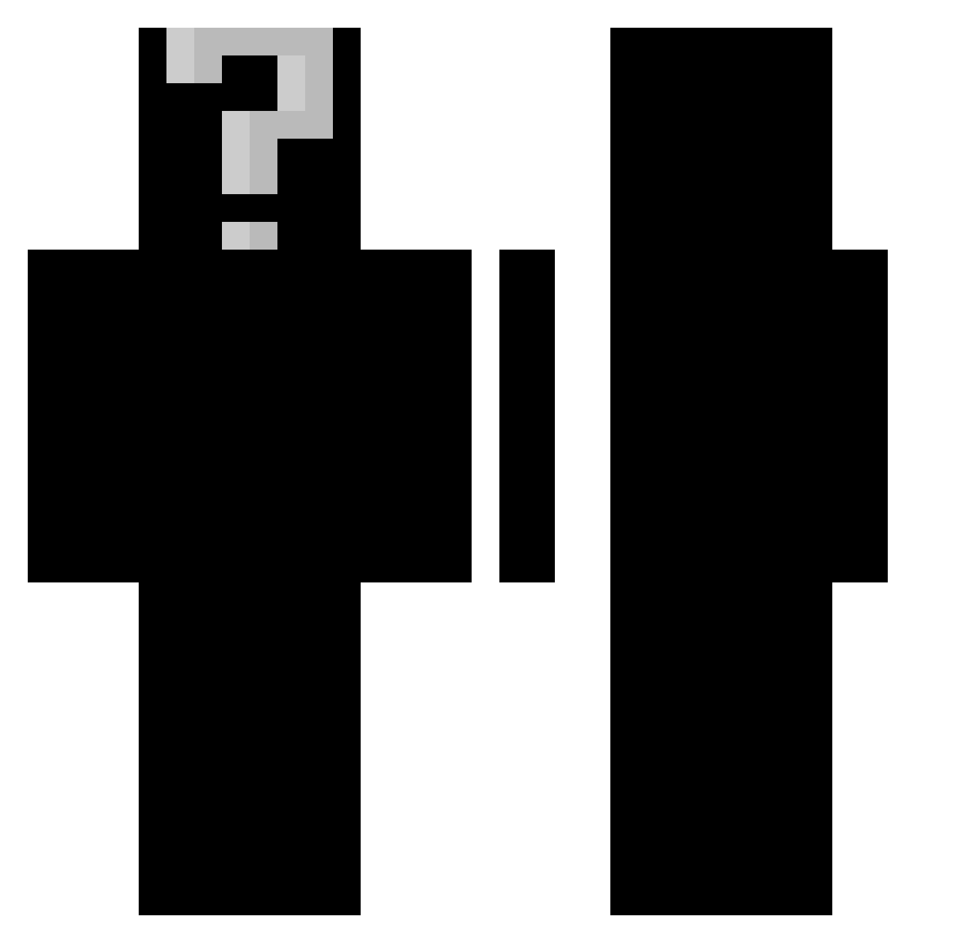 emmsougly Minecraft skin, front and back view
