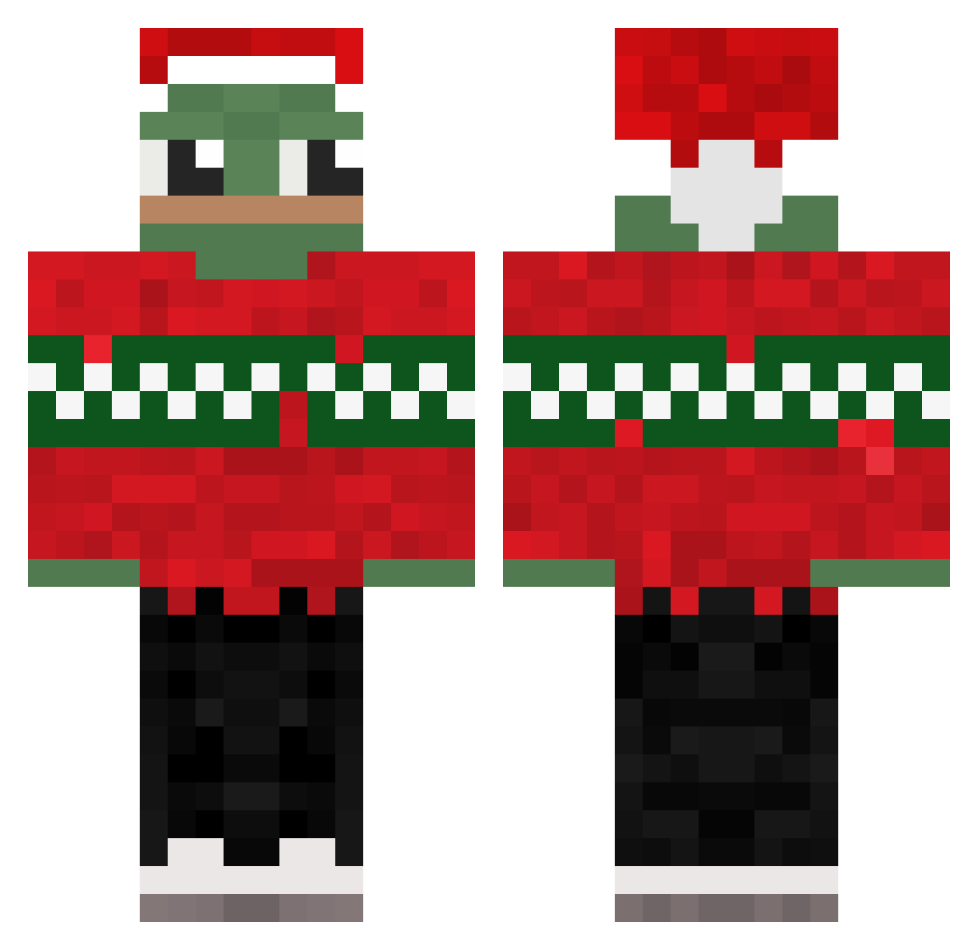 Spieling Minecraft skin, front and back view