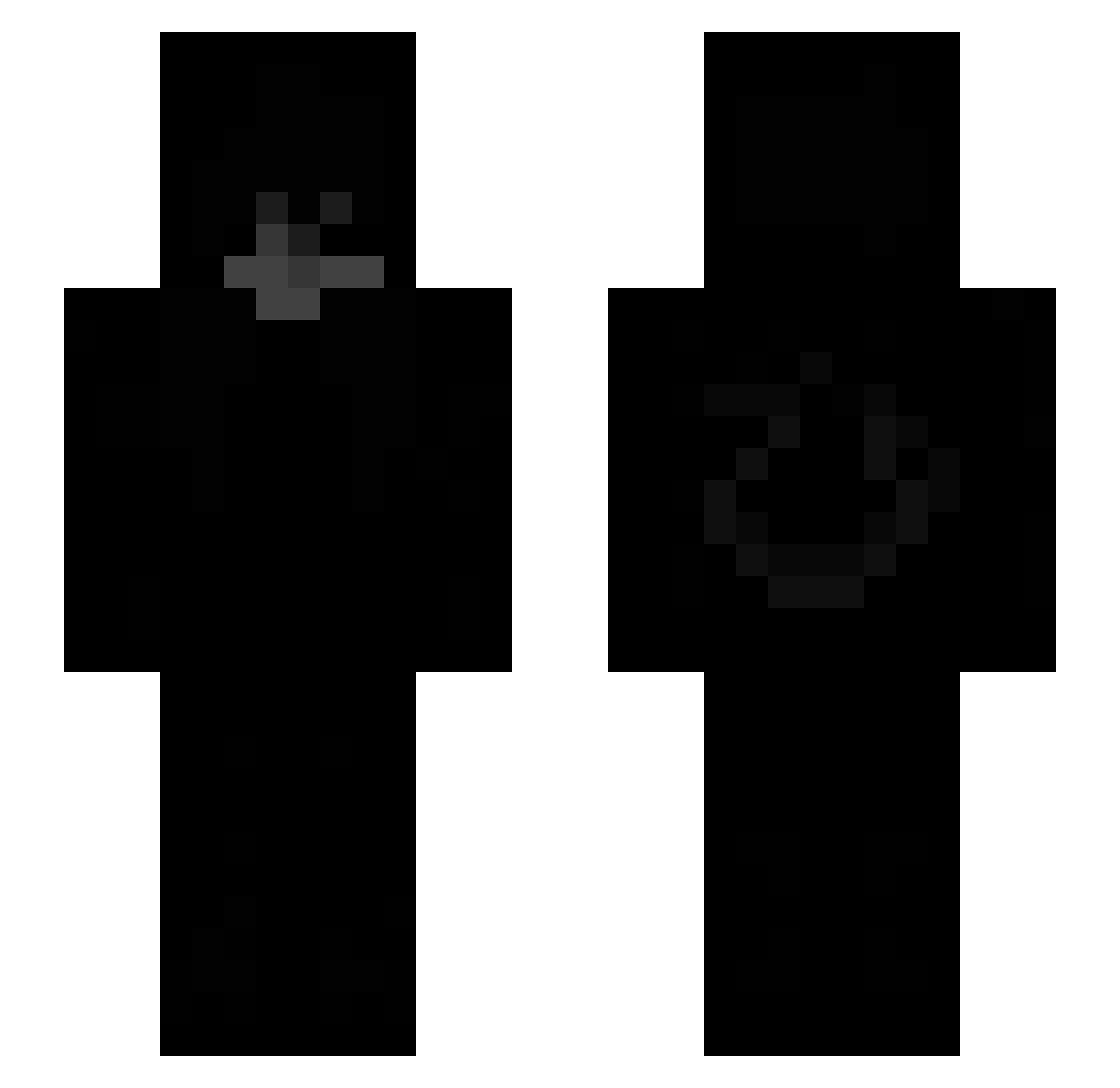MaeKouto Minecraft skin, front and back view