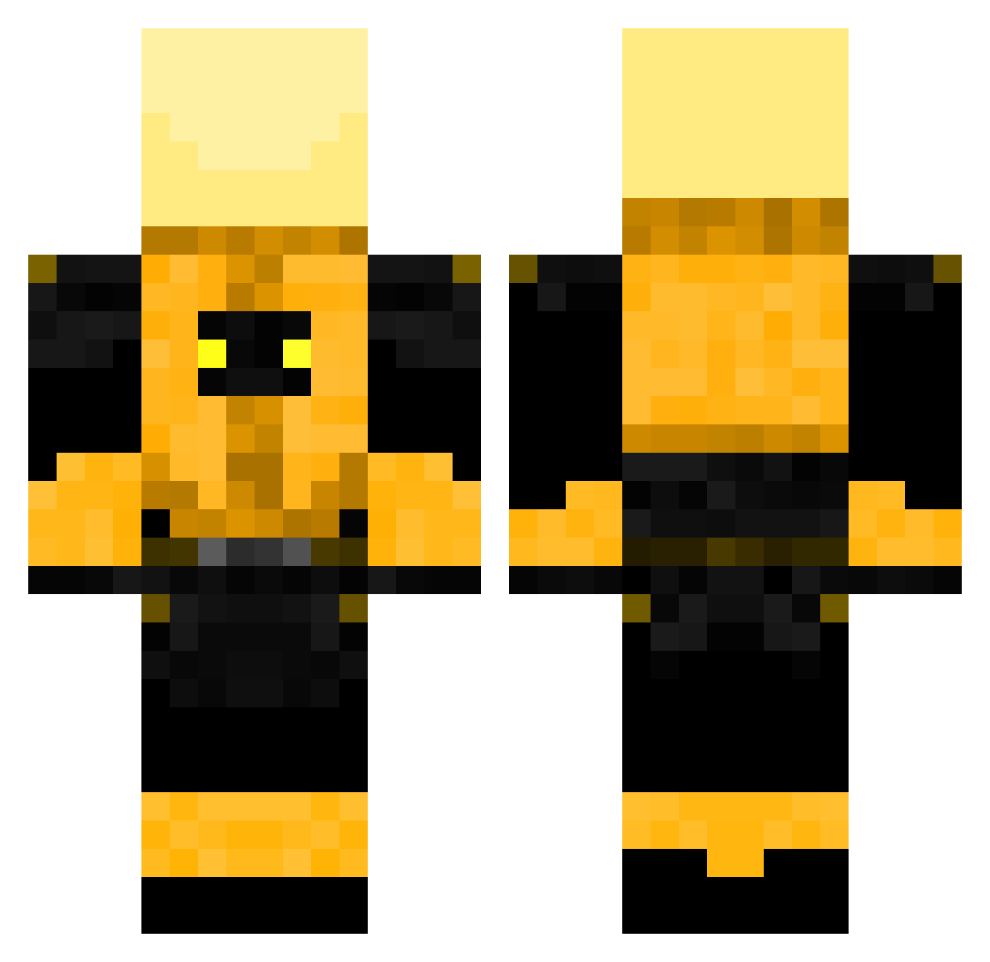 Alagar15 Minecraft skin, front and back view