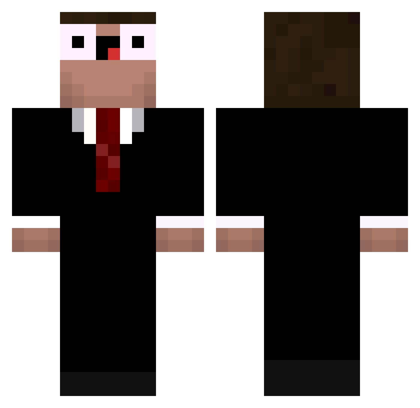 darksoulzed123 Minecraft skin, front and back view