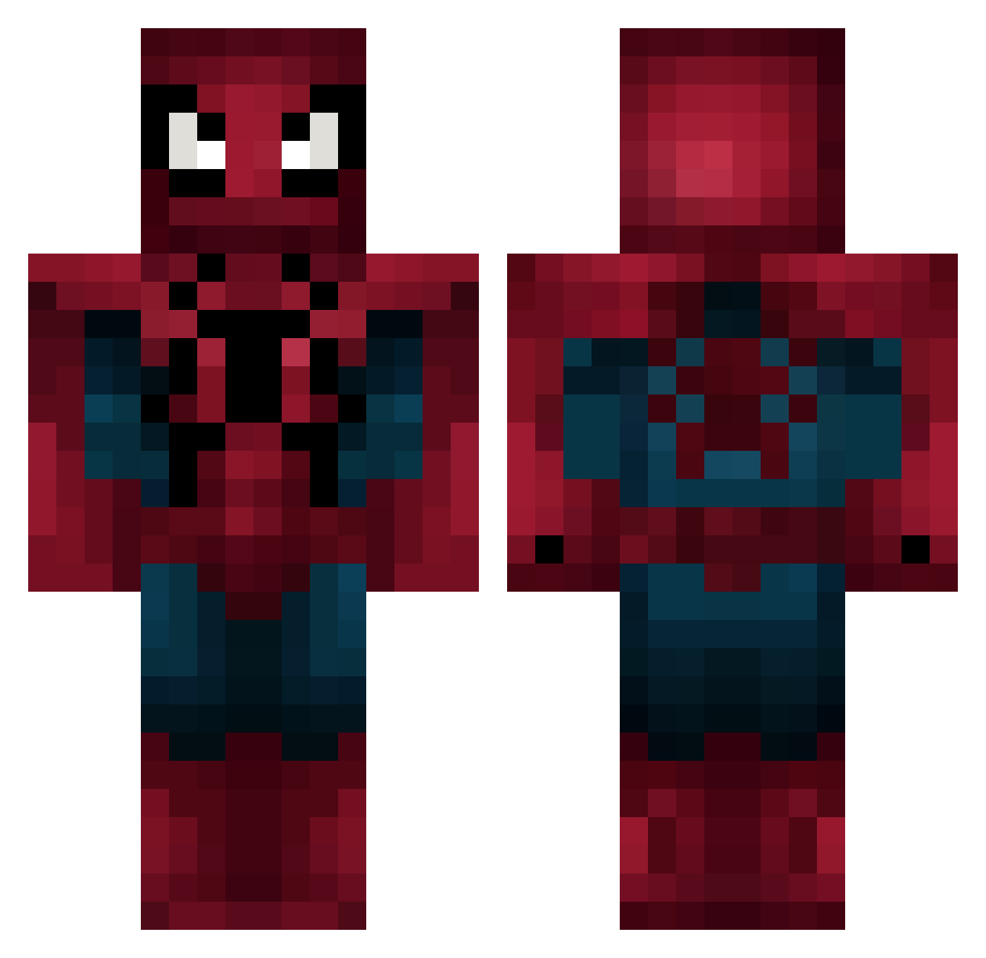 Nated0g2011 Minecraft skin, front and back view