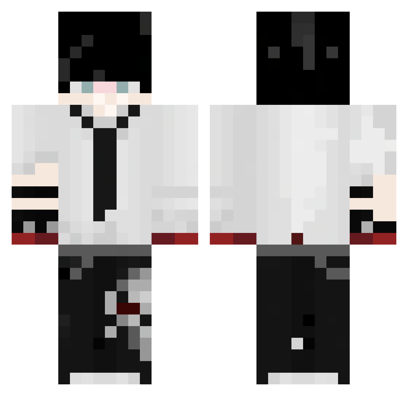 Ryuuya__ Minecraft skin, front and back view