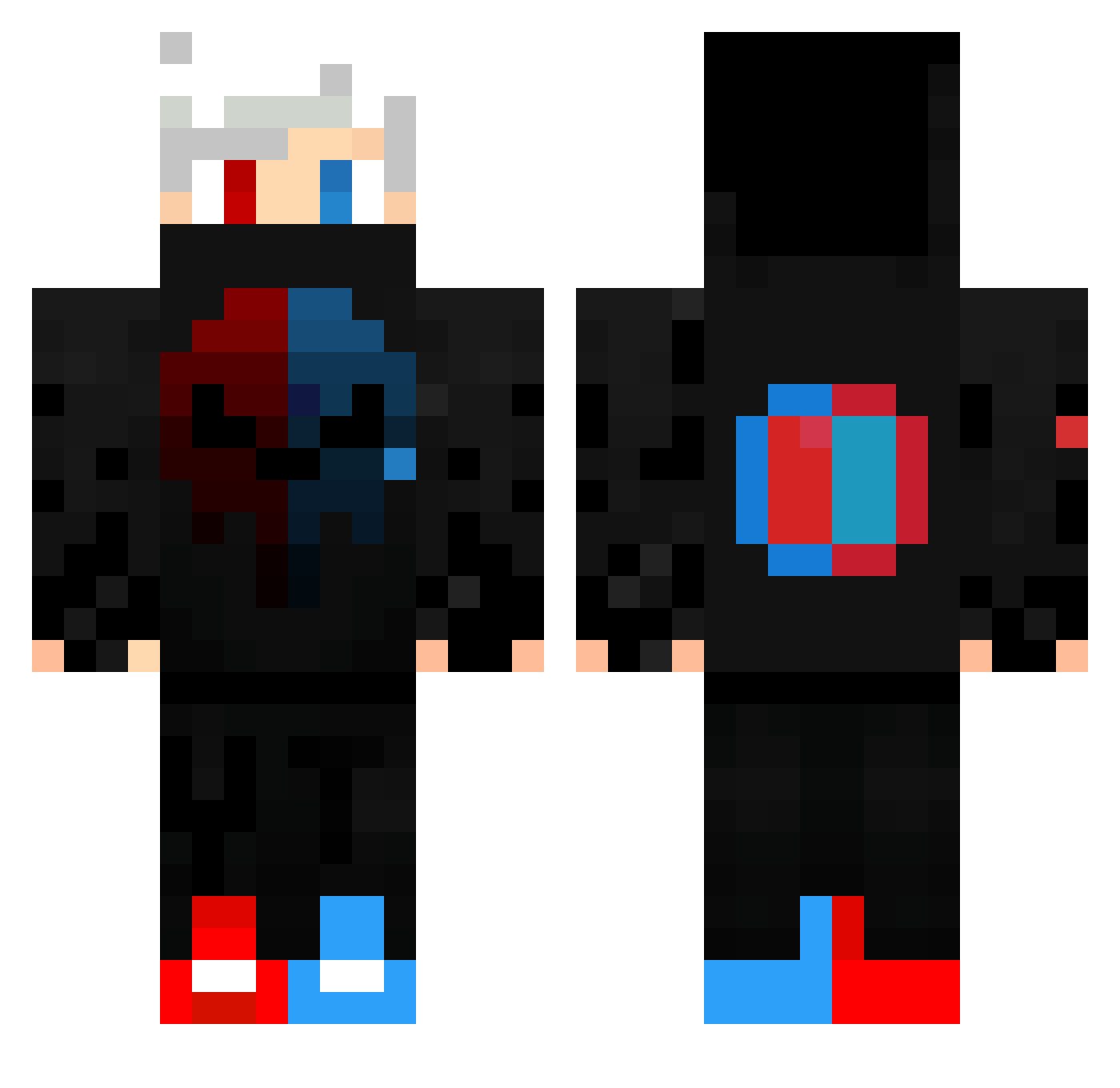 yeet69420 Minecraft skin, front and back view