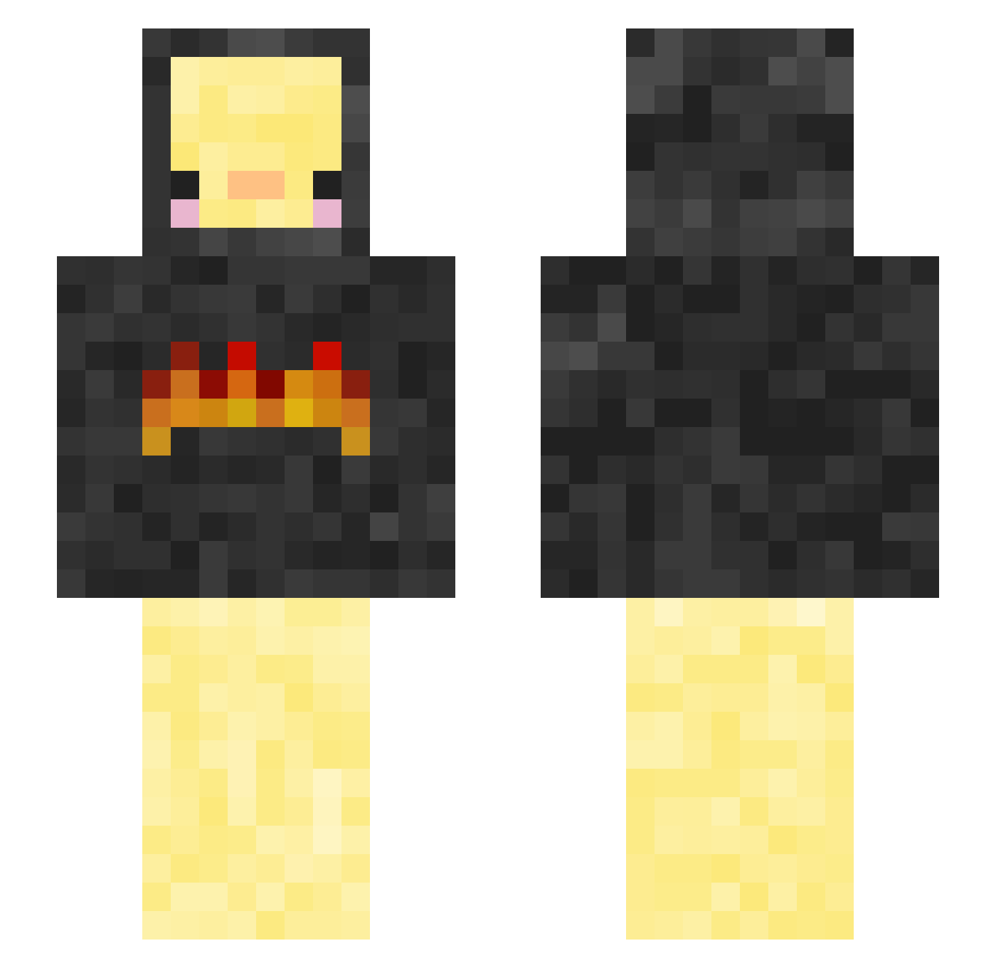matt_on_u Minecraft skin, front and back view