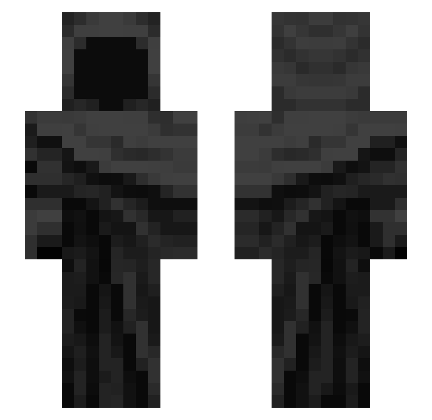 aljb Minecraft skin, front and back view