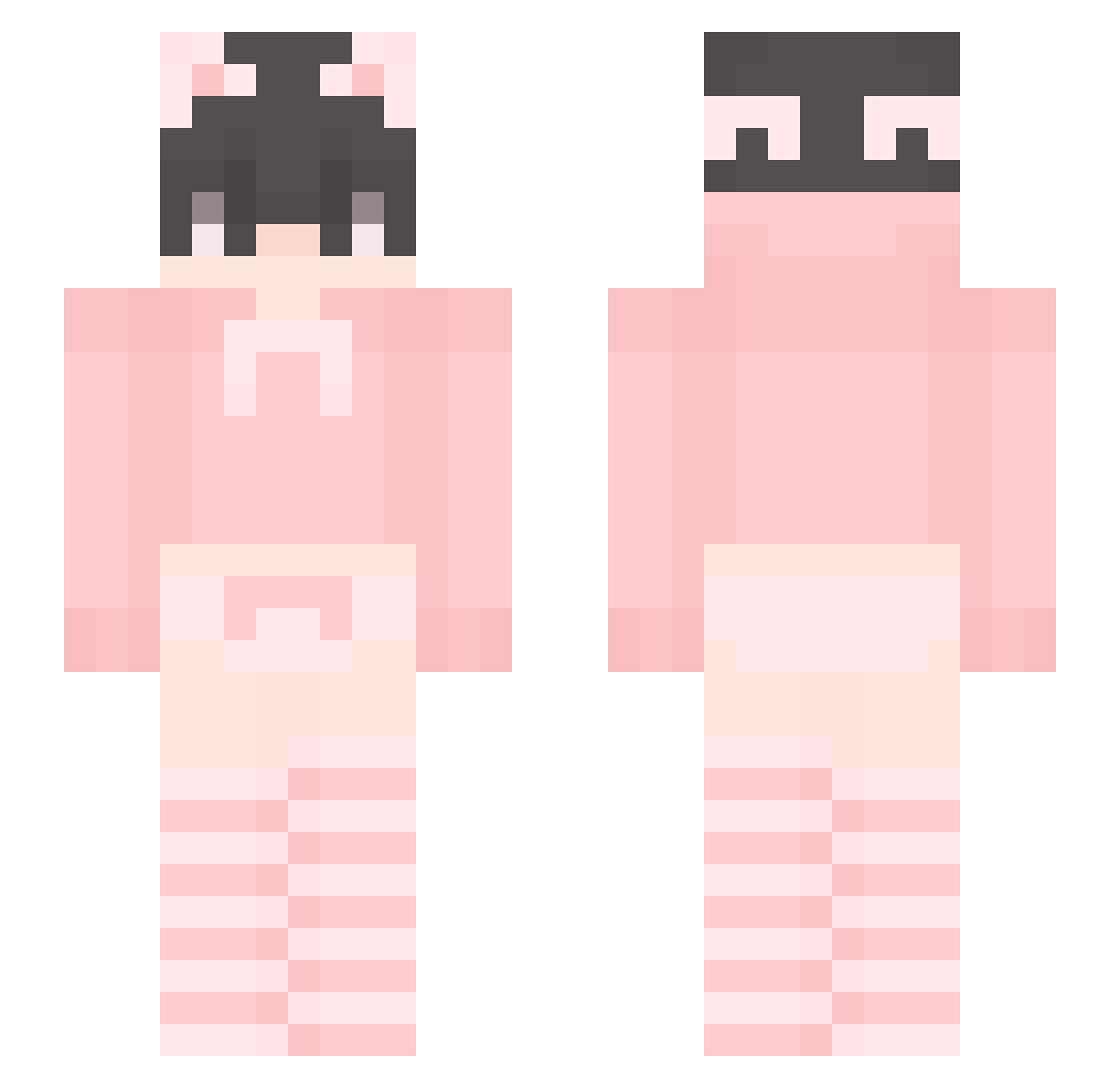 pat_husky Minecraft skin, front and back view