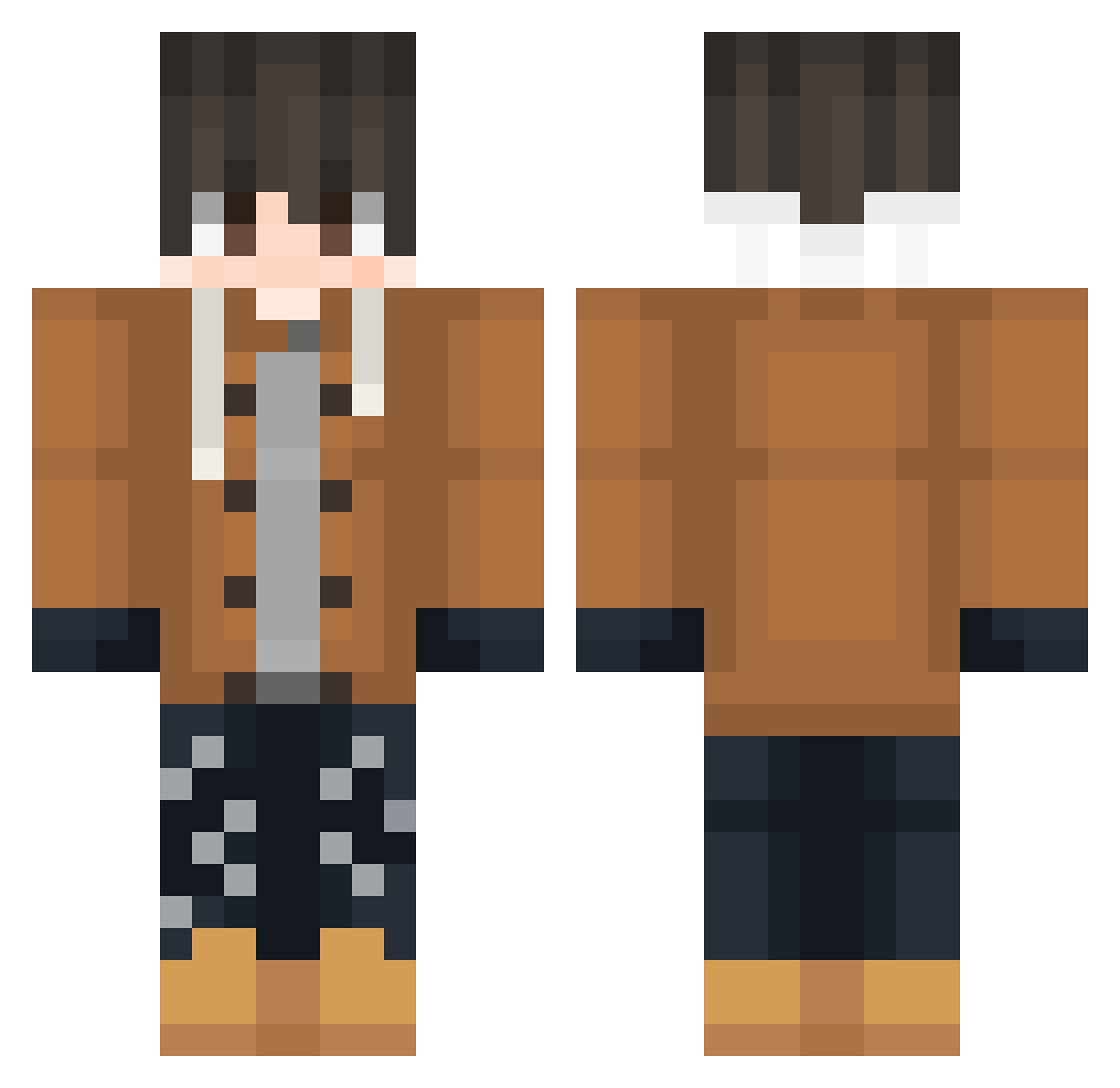 SF417 Minecraft skin, front and back view