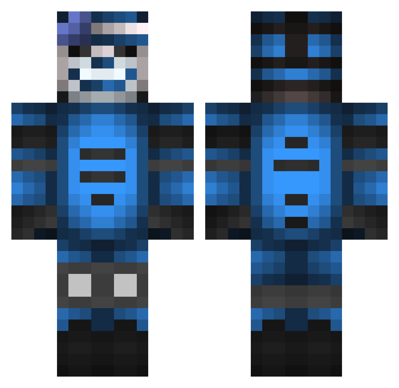 shine_eneco Minecraft skin, front and back view