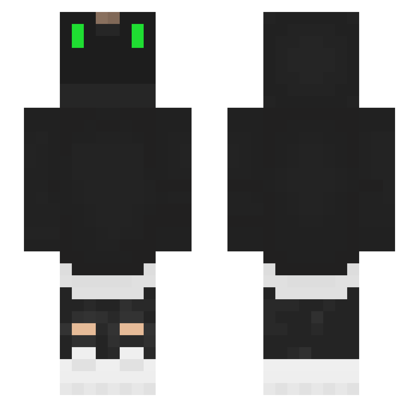 NichtAndi Minecraft skin, front and back view