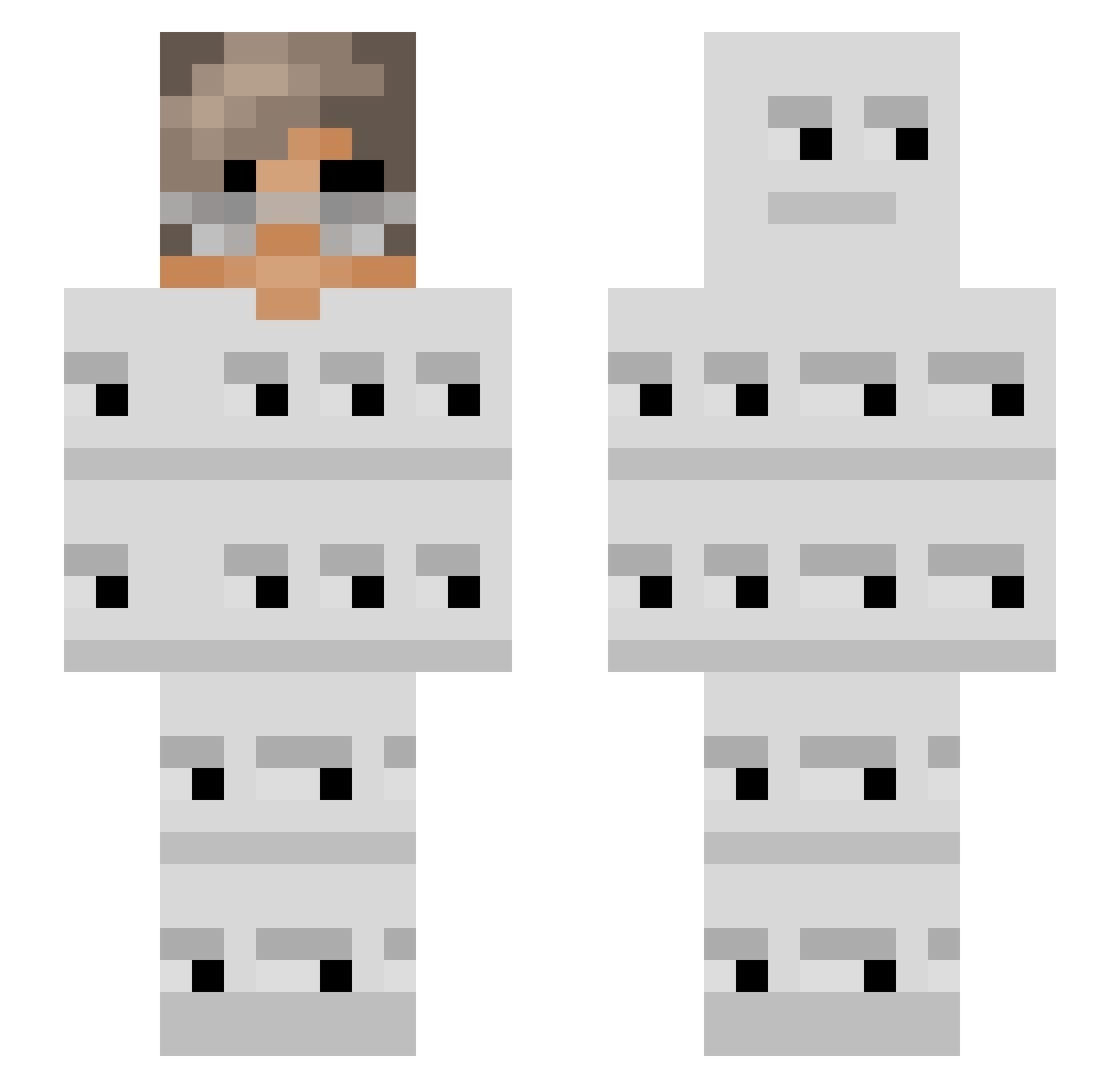 iiEyaD_ Minecraft skin, front and back view