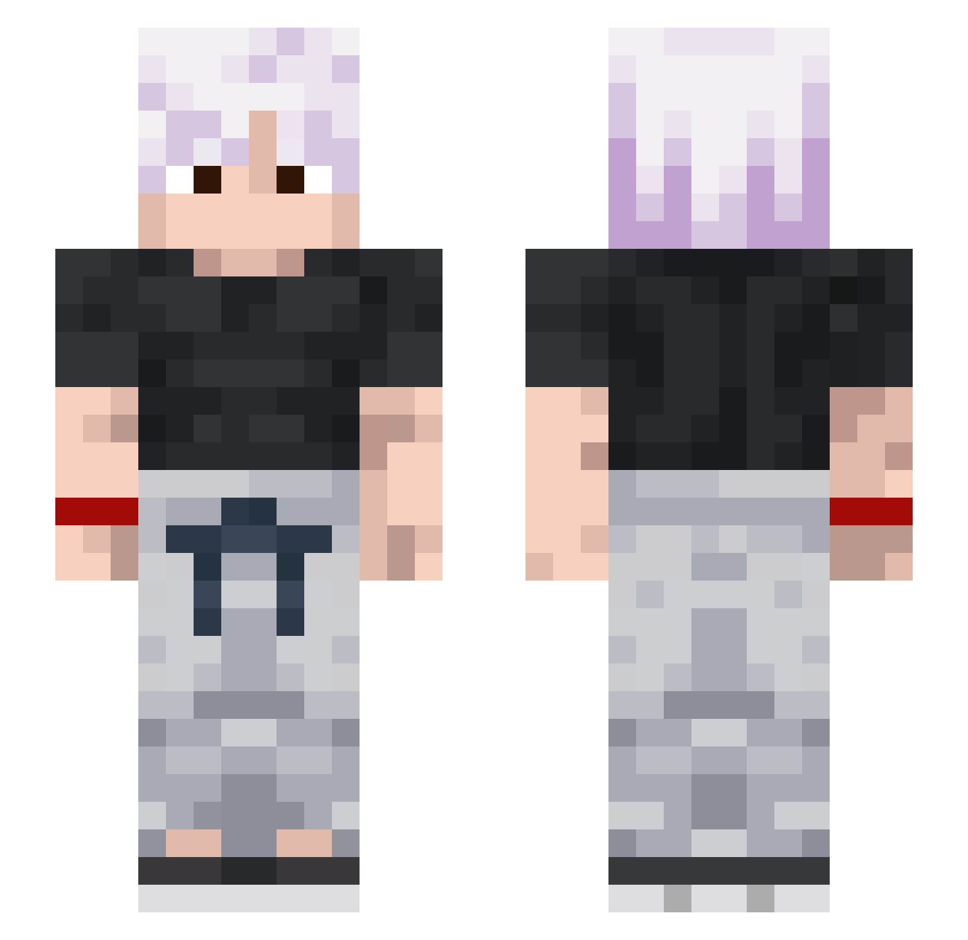 Tim2 Minecraft skin, front and back view