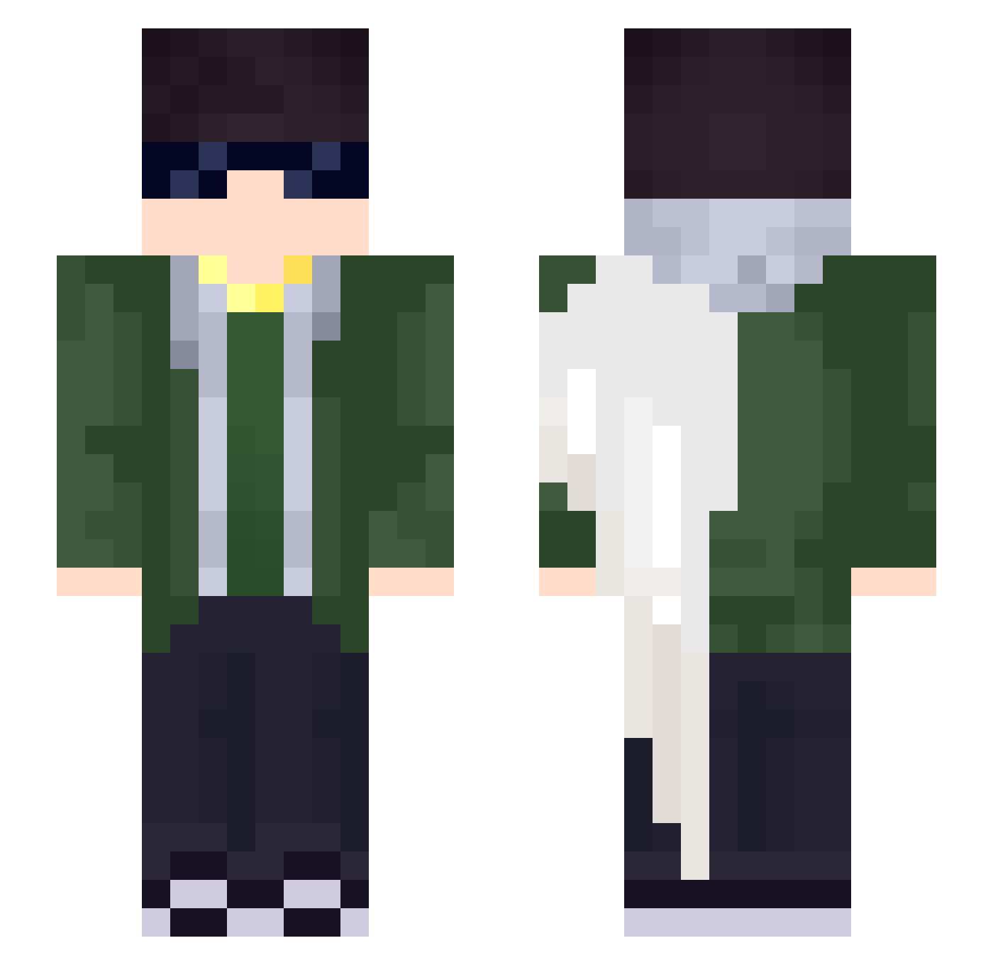 Duchess_Dux Minecraft skin, front and back view