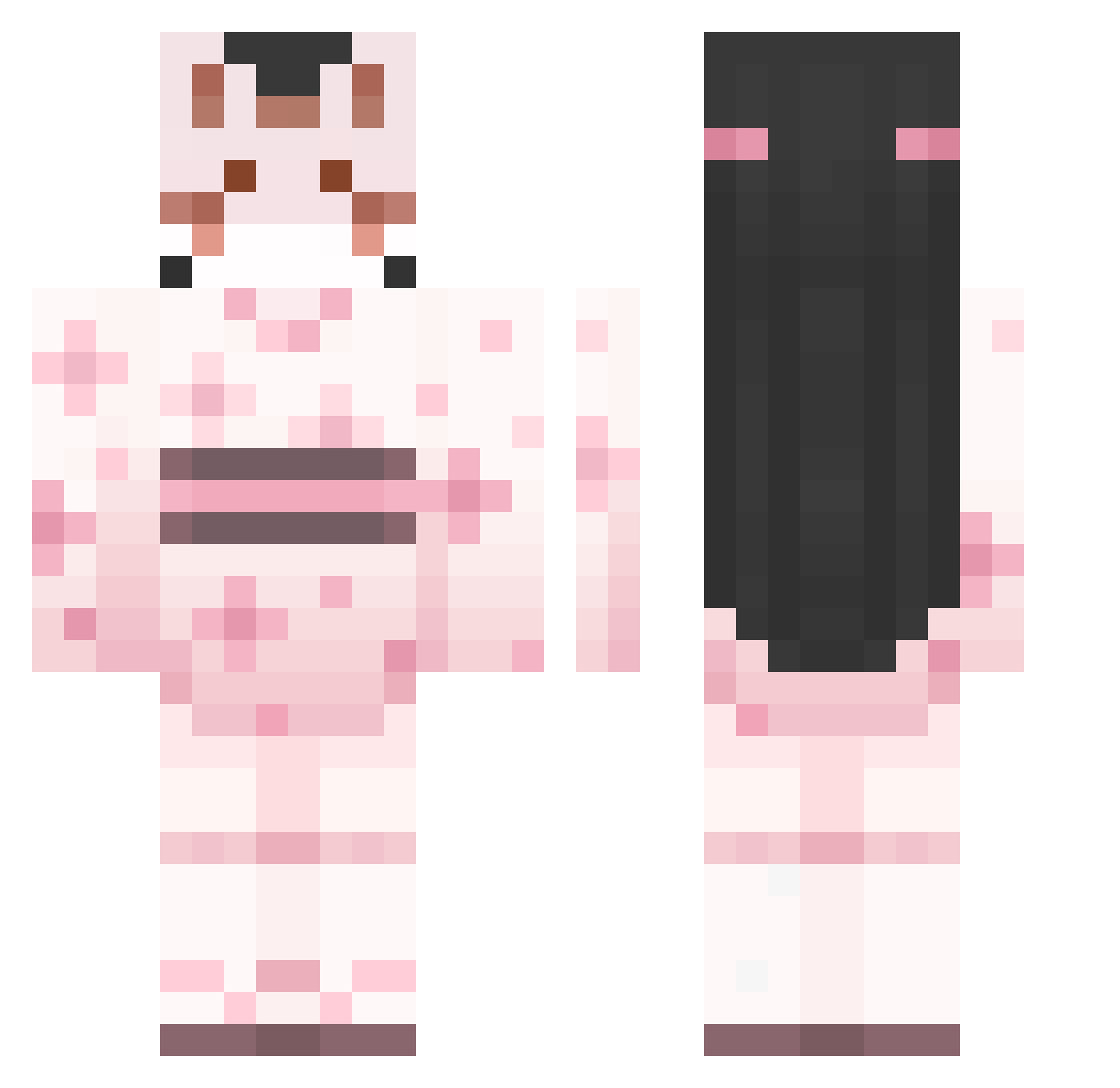 ItSkyE_2K Minecraft skin, front and back view