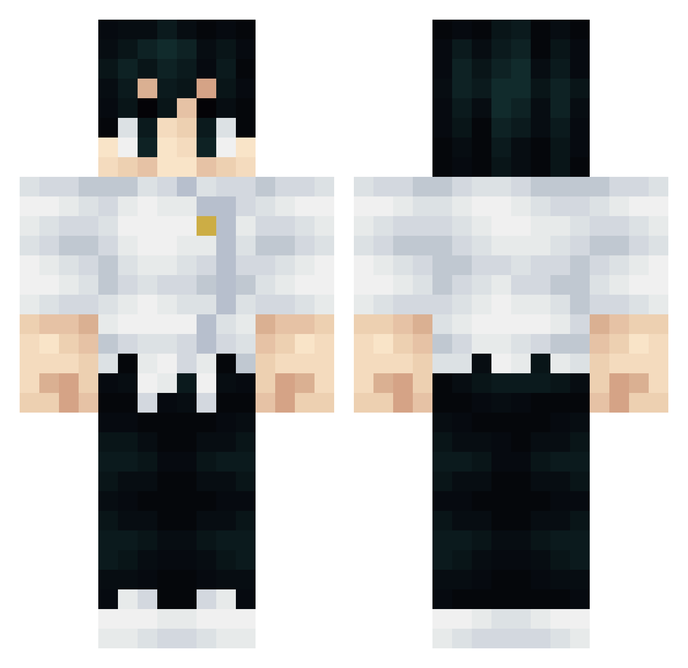 Kagami_kun Minecraft skin, front and back view