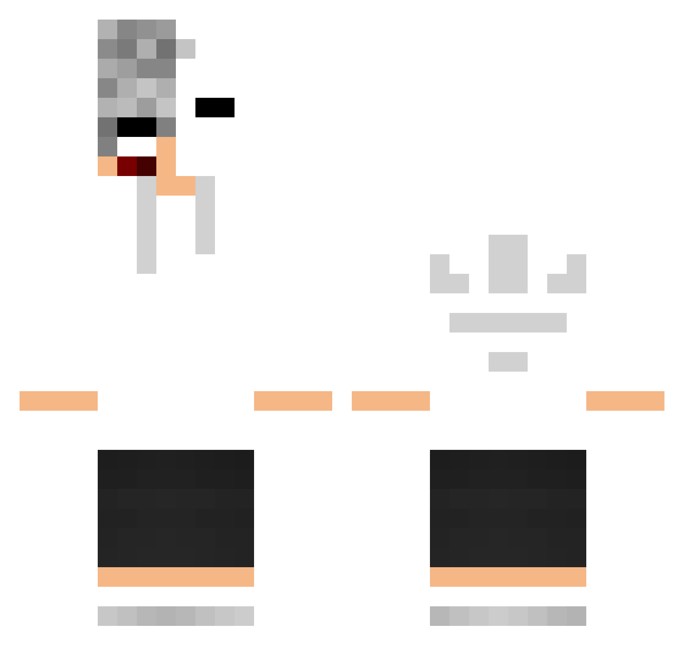 SwaggerforMagger Minecraft skin, front and back view