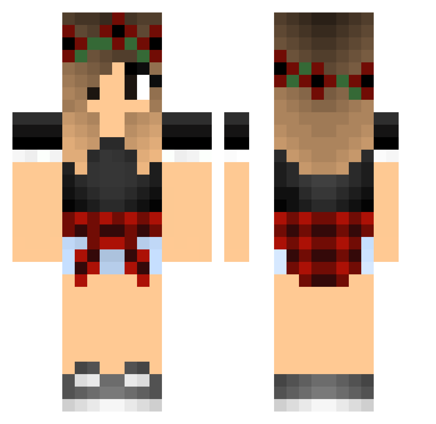 Ilsa Minecraft skin, front and back view