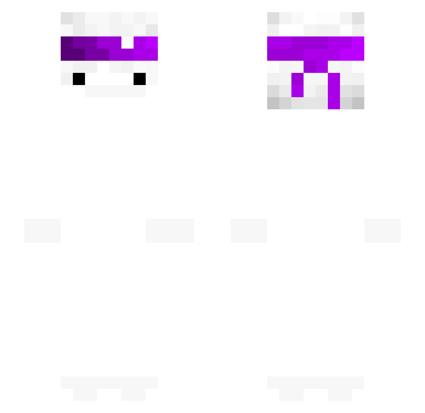 __cryz Minecraft skin, front and back view