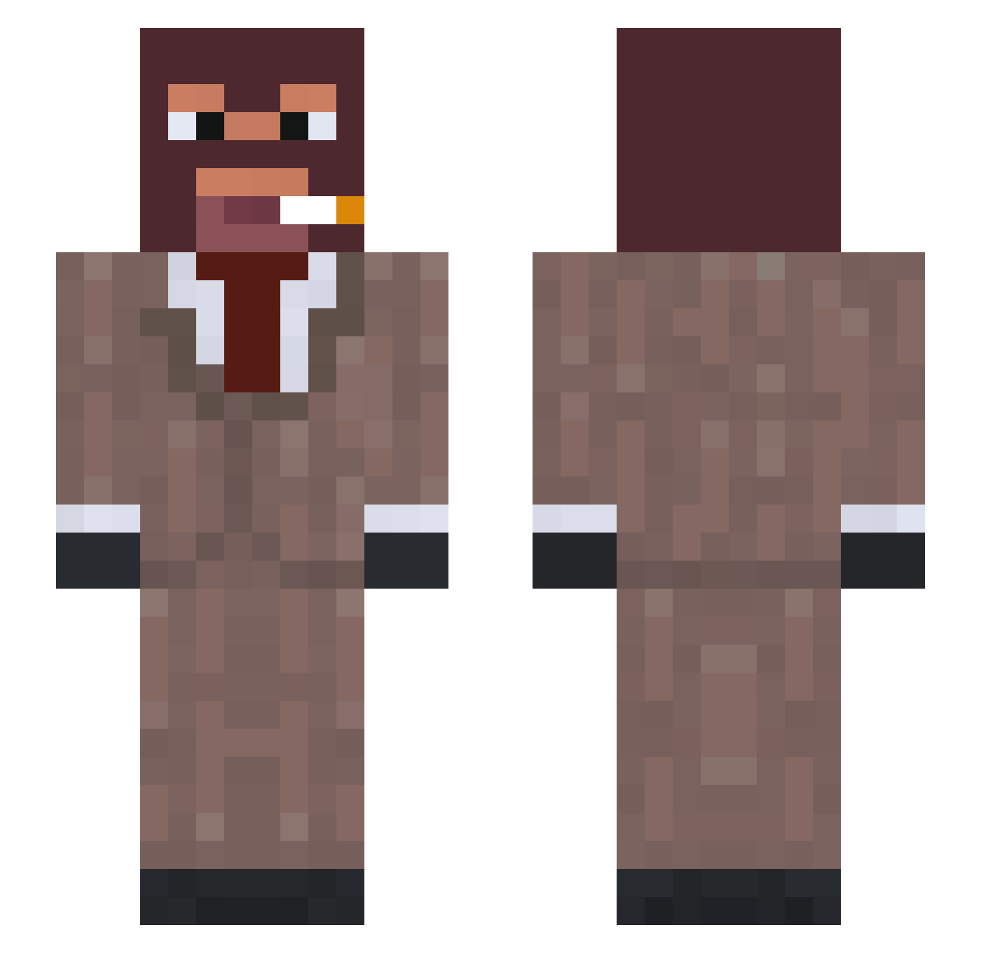 macfra84 Minecraft skin, front and back view
