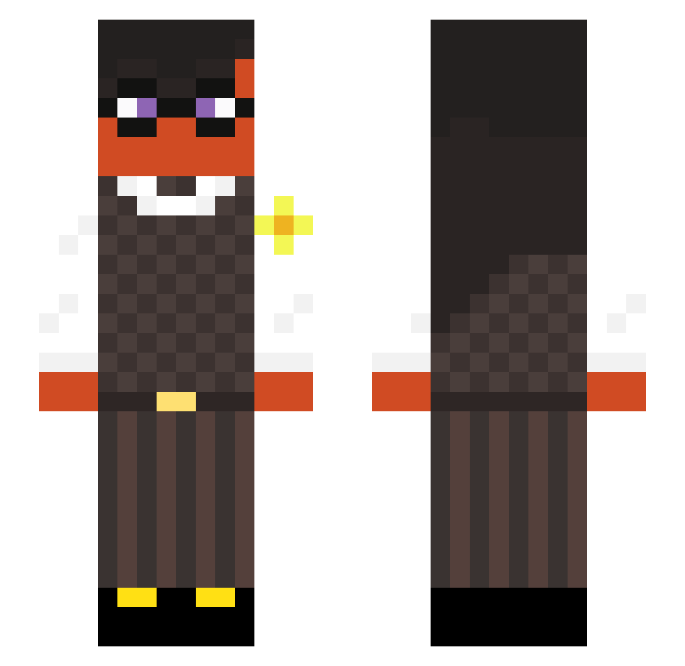 MaisieA9123 Minecraft skin, front and back view