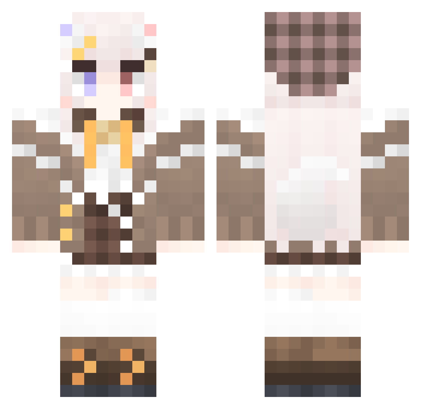 Phantom00629 Minecraft skin, front and back view