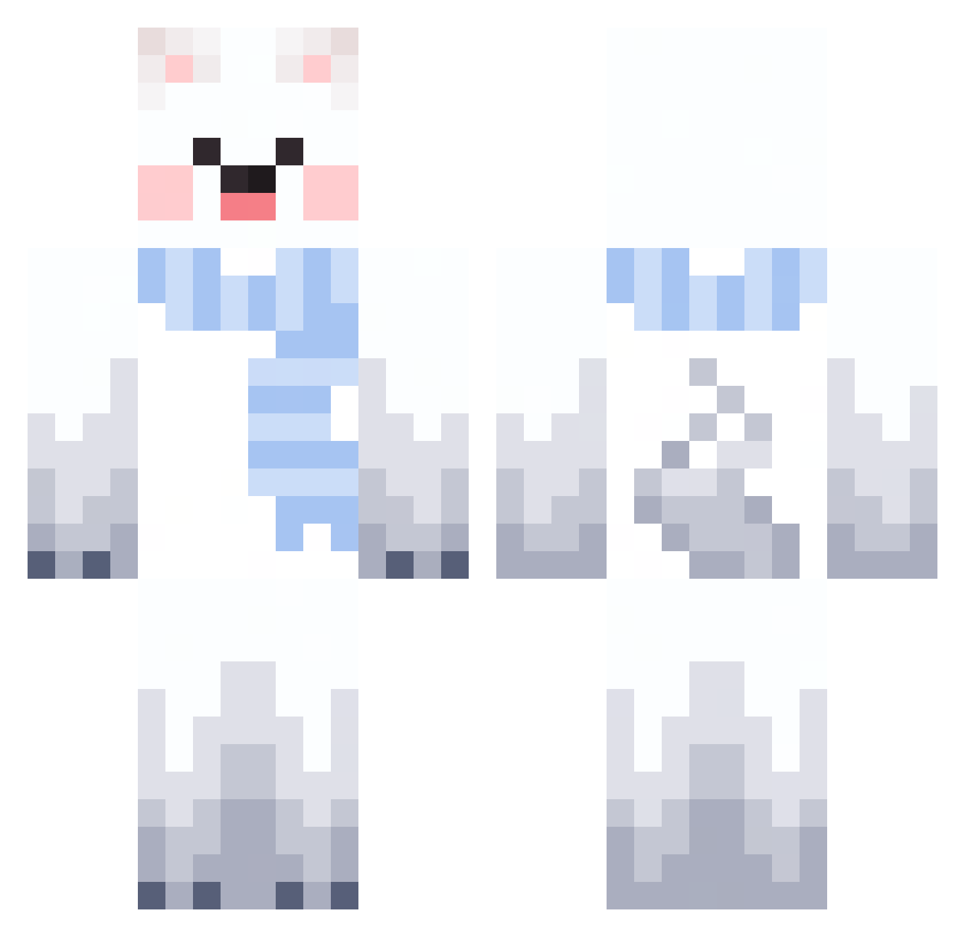 SonHandSome Minecraft skin, front and back view