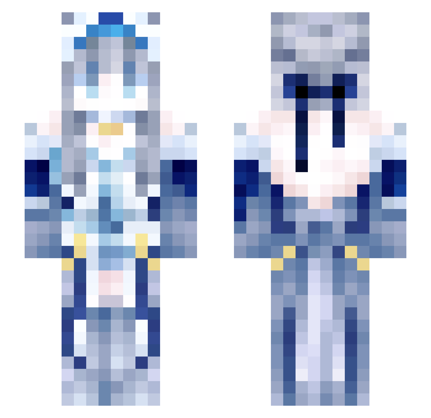SandrinhoGamer1 Minecraft skin, front and back view