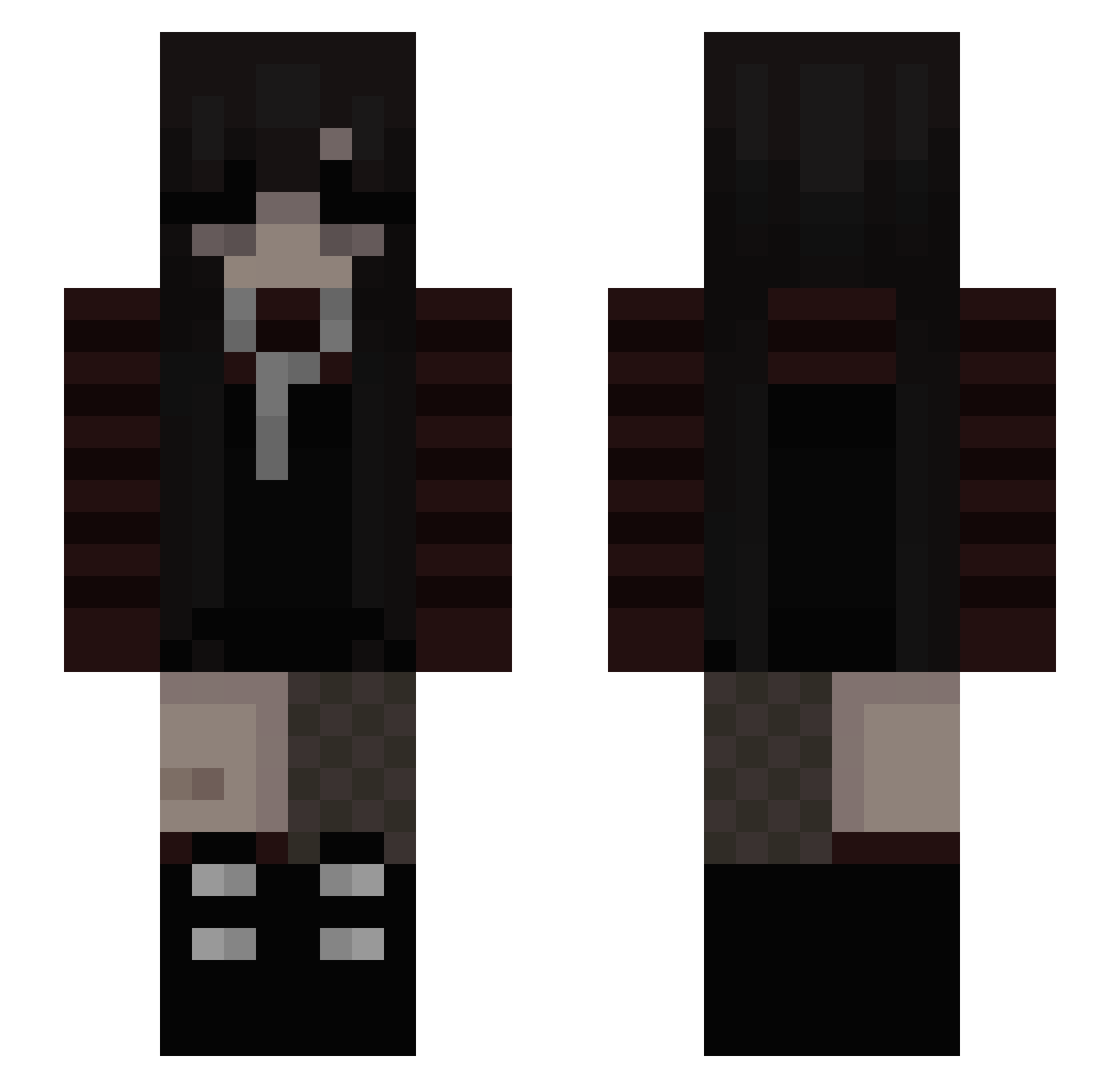 riric Minecraft skin, front and back view