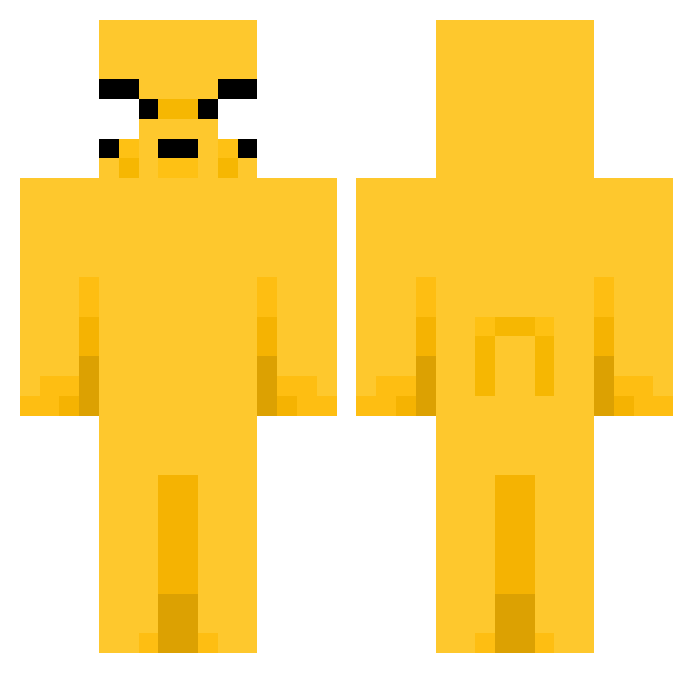 NIK7_ Minecraft skin, front and back view